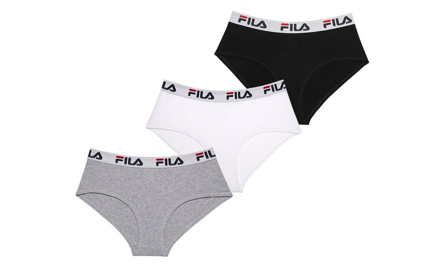 Image 4: Lot de 3 shortys Fila en coton pour femme de Fila 