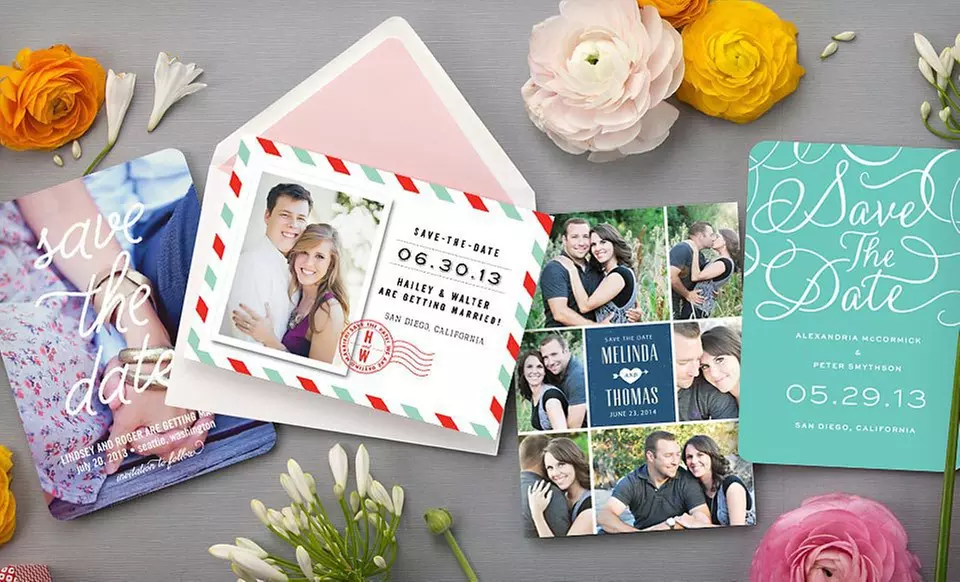 Save the Date or Birth Announcement Photo Cards from MyPublisher (Up to 67% Off). Five Options Available. - Primary Image
