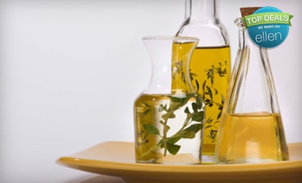 $30 for Sampler of Gourmet Olive Oils, Vinegars, Pastas, and Seasonings at The Olive and The Grape ($64 Value) - Primary Image