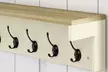Levede Wall Mounted Coat Rack with Shelf – 7 Double Hooks - Image 6