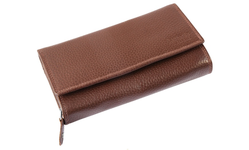 Image 5: Cartera de piel genuina para mujer Leonardo Verrelli