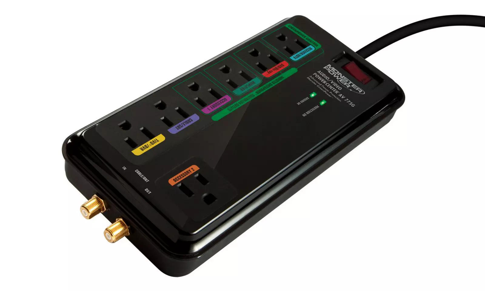 Monster MP AV 775G Audio Video PowerCenter with Monster GreenPower (Manufacturer Refurbished) - Primary Image