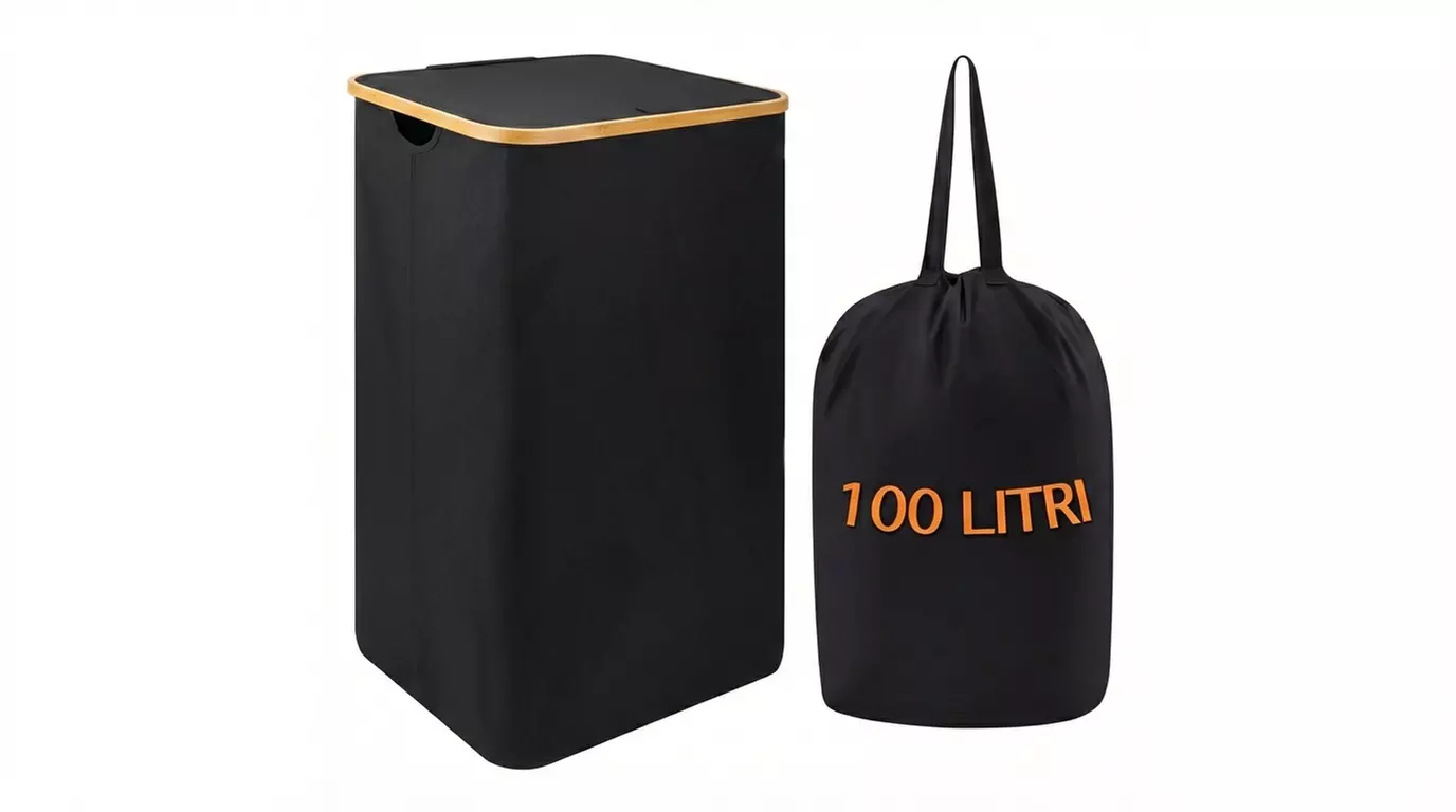 Cesto portabiancheria con sacco interno