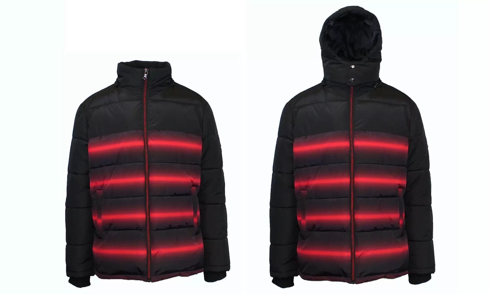 Spire by Galaxy Puffer Jacket with Detachable Hood - Second Medium