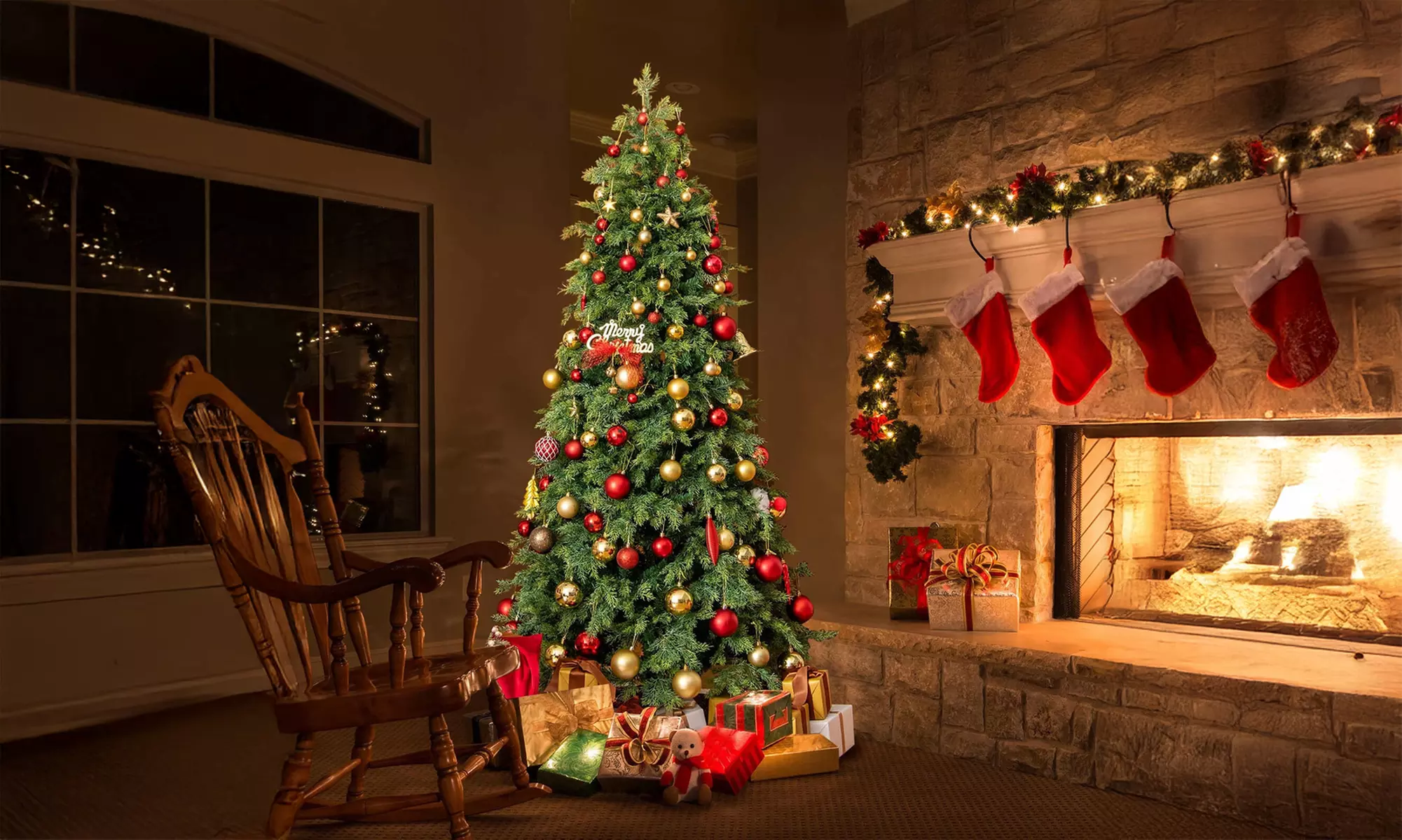 Costway 6/7.5 FT Artificial Xmas Tree with PE PVC Branch Tips & Metal Stand