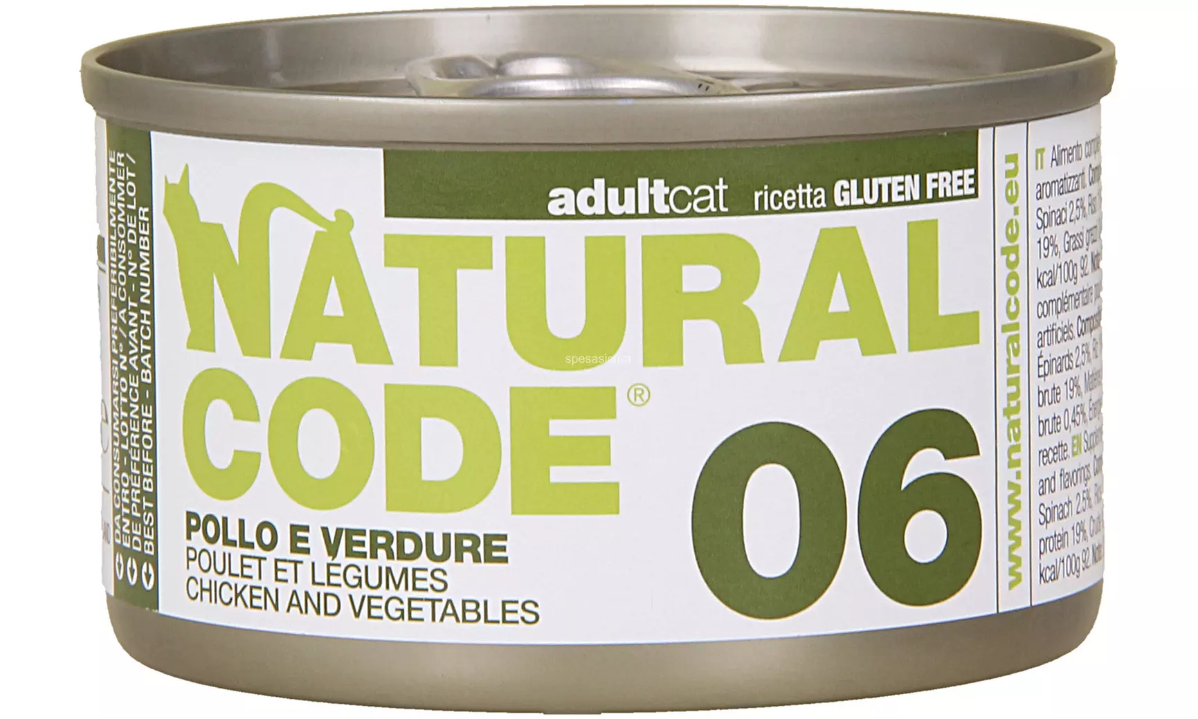 Set da 24 lattine di cibo per gatti Natural Code