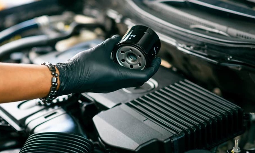 Image 5: One Synthetic Blend or Full Synthetic Oil Change with Brake Inspection