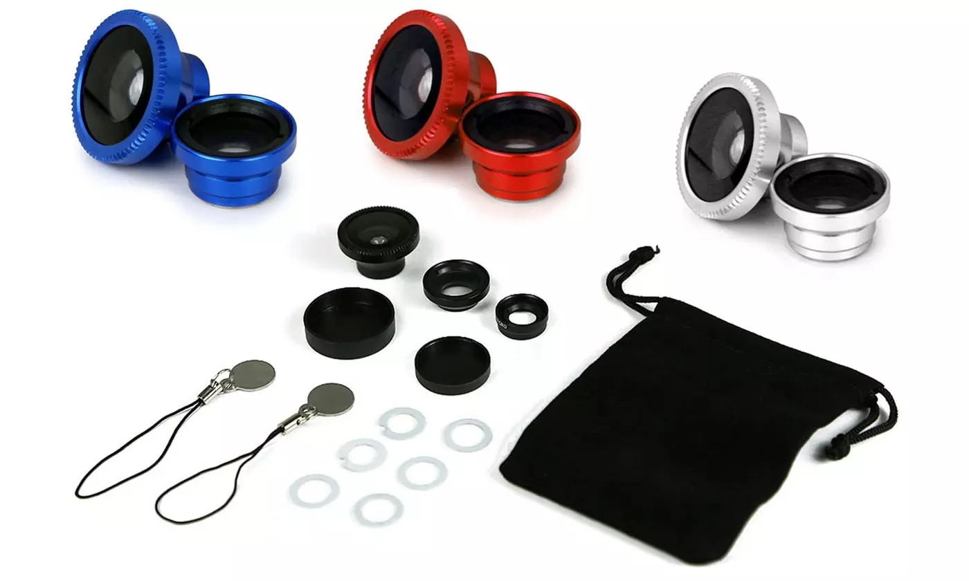 iMounTEK Universal Smartphone Lens Kit with Canvas Bag (14-Piece)