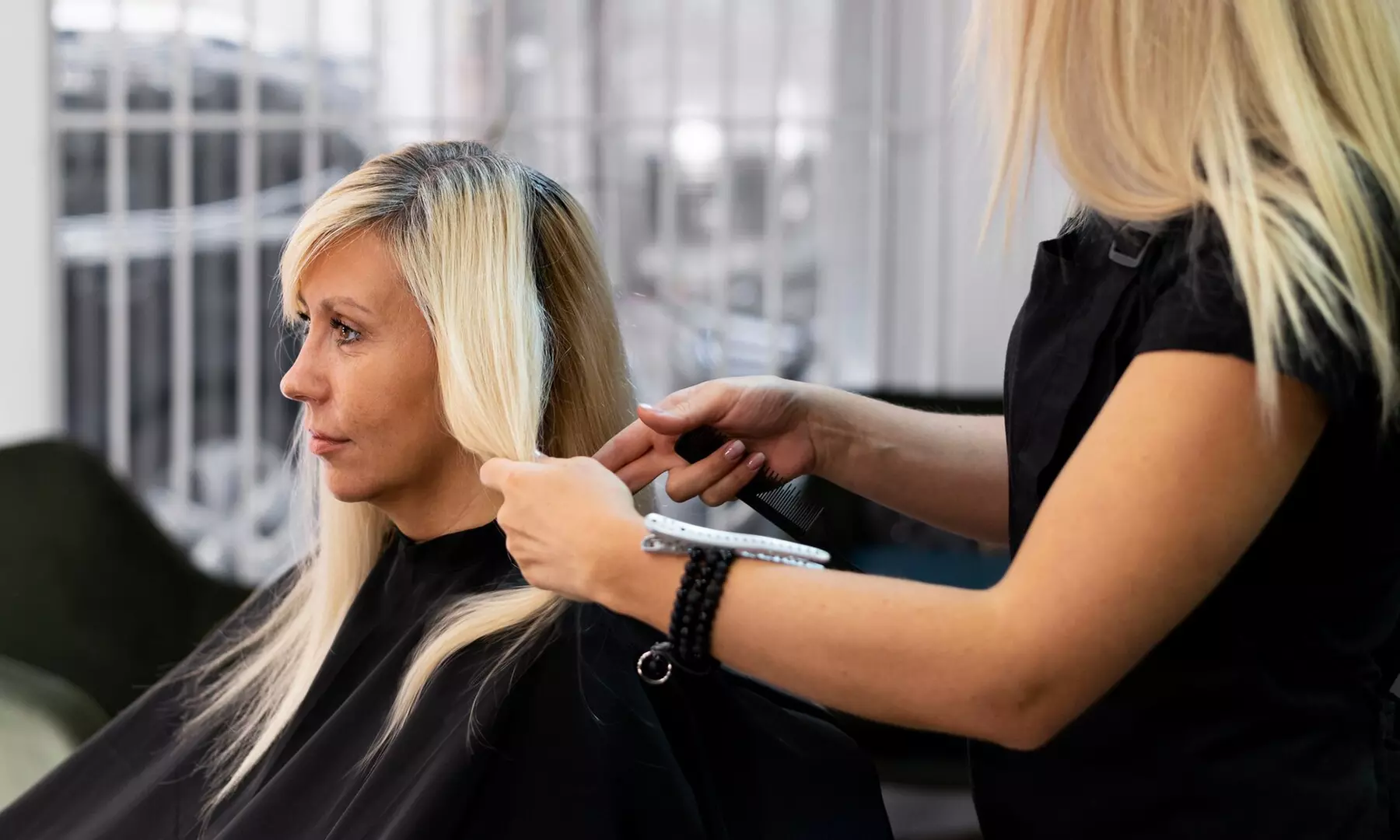 Sesión de peluquería completa con mechas babylights, balayage o ambas