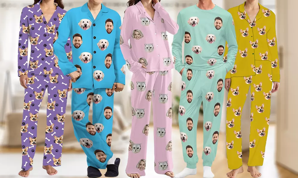 Gepersonaliseerde pyjama set met foto en/of tekst