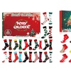 Image 1: 24-Day Christmas-Themed Sock Advent Calendar