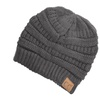 Image 23: Cheveux Corp. Women's Solid Classic CC Beanie