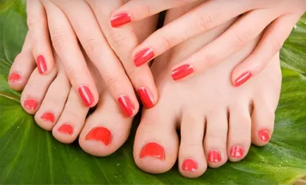 $27 for a Manicure and Pedicure at Natural Nail Care Clinic in Midlothian ($55 Value) - Primary Image