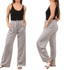 Image 7: Plain and Seam Front Wide Leg Trousers