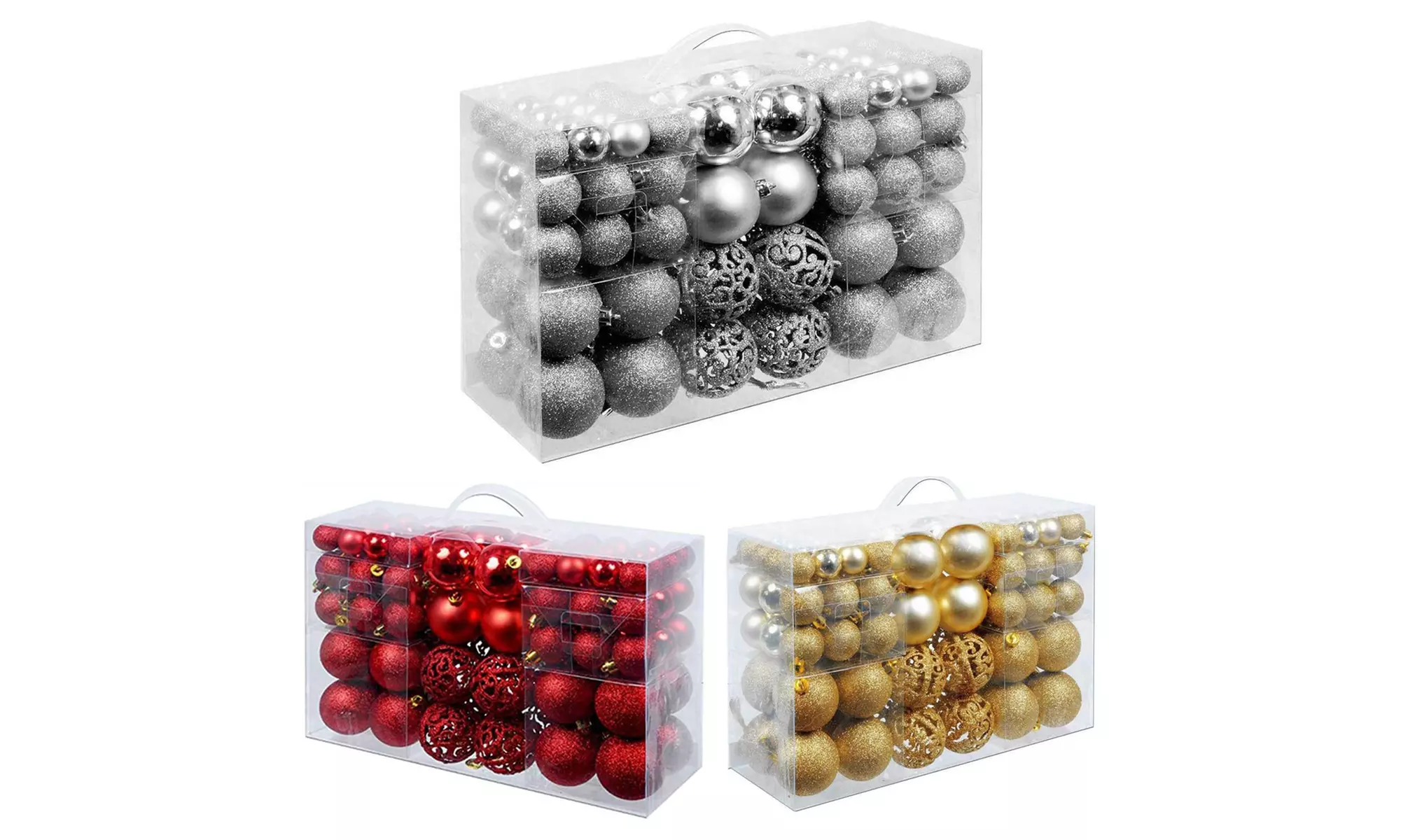 Set di 100 palline natalizie per albero