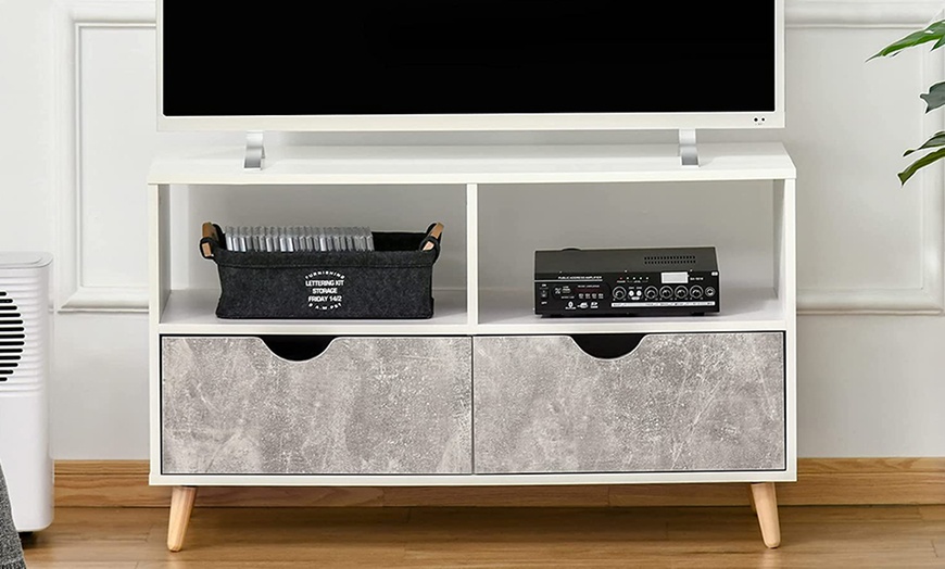 Image 11: HomCom TV Stand