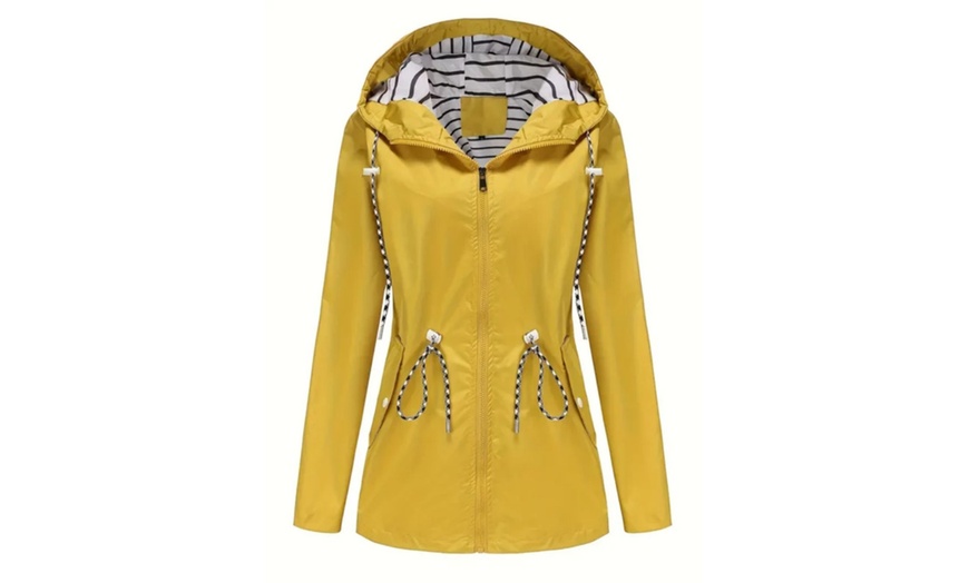 Image 3: Athletic Windbreaker Jacket Water-Resistant Raincoat