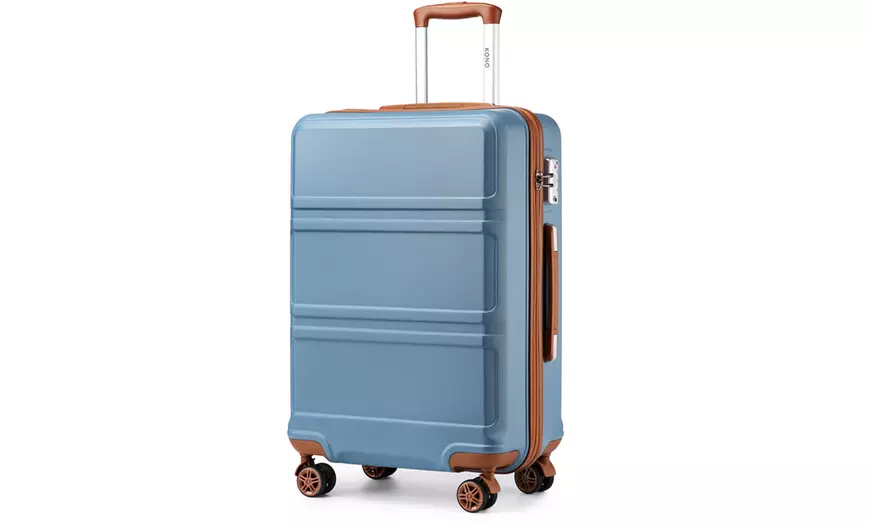 Image 5: 20/24/28 inch ABS Hard Shell Suitcase with TSA Lock