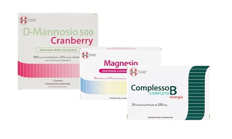 Fino a 6 confezioni di Integratori Matt complesso B, D-mannosio cranberry o magnesio