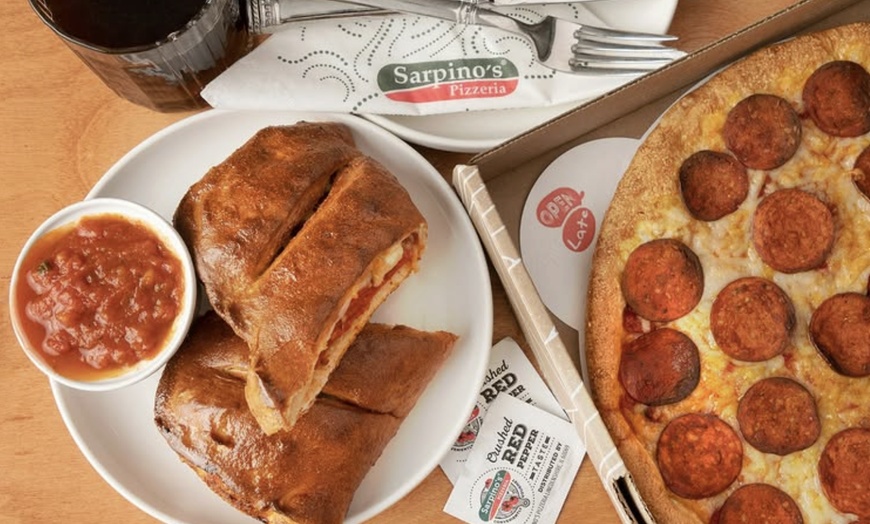 Image 8: Sarpino's Specialty Pizza with Drinks & Breadsticks or $40 Voucher