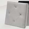 Image 18: Eleganter, gepolsterter Samt-Pouf mit Stauraum