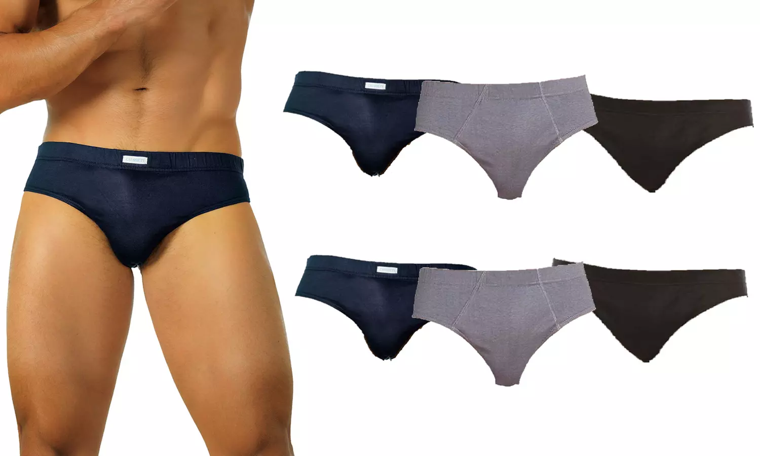 Set di 6 o 12 slip uomo