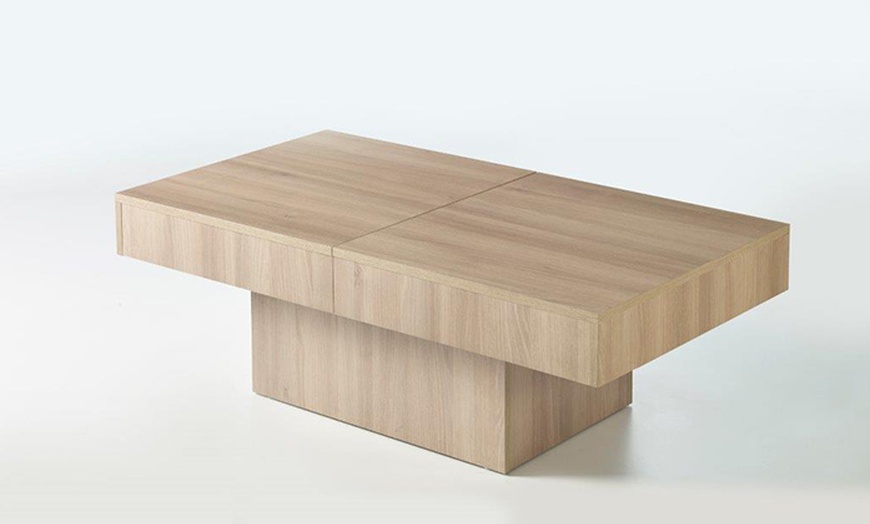 Image 1: Sliding Top Storage Coffee Table