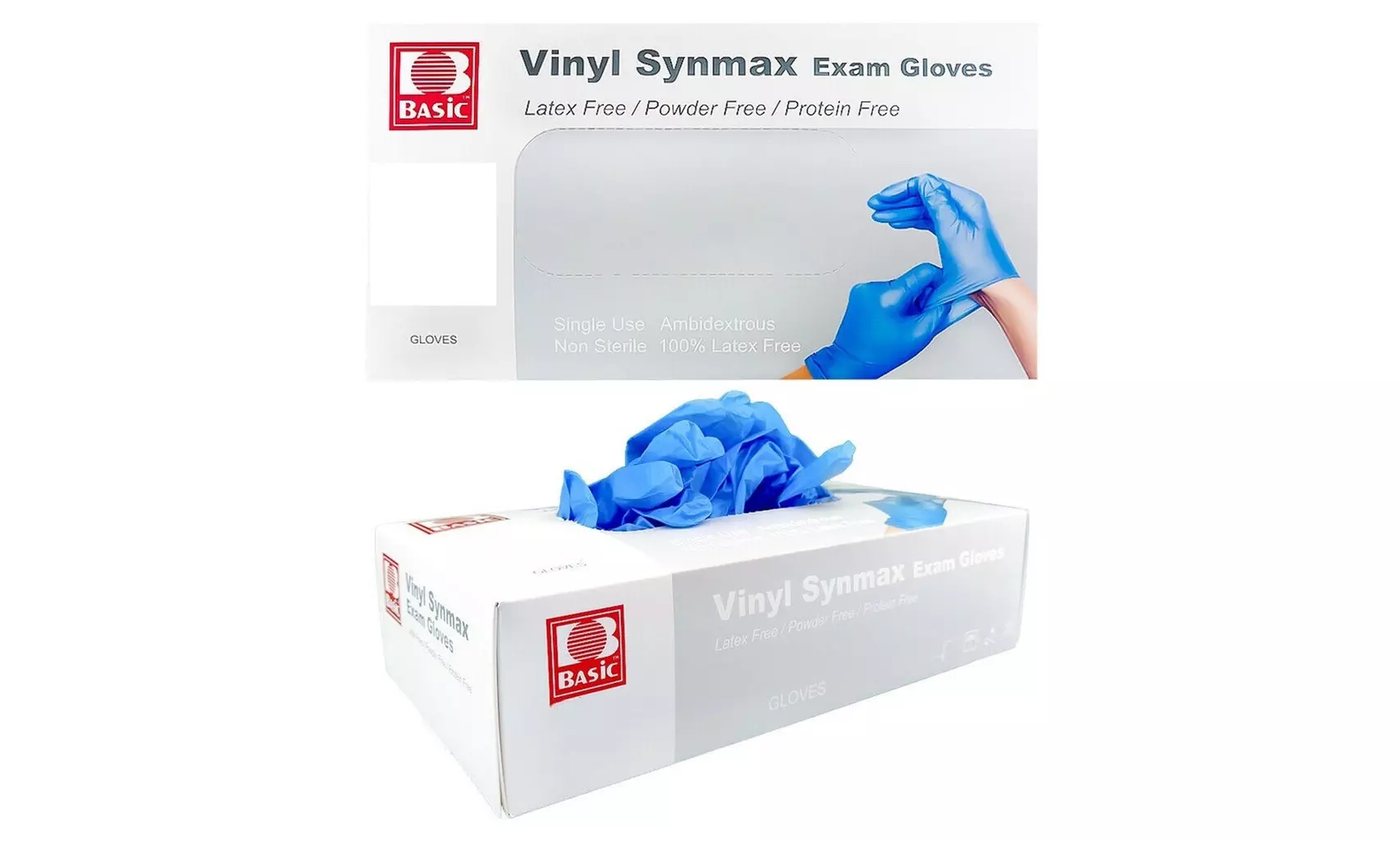 Disposable Basic Vinyl  Powder Free Synmax Gloves - Second Medium