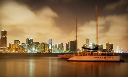 $35 for a 2.5-Hour Biscayne Bay Sunset Cruise, Drinks, and Snacks from Playtime Watersports in Miami ($75 Value) - Primary Image