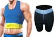 Sauna-T-Shirt oder Sauna-Shorts für Herren in Schwarz oder Blau - Second Medium