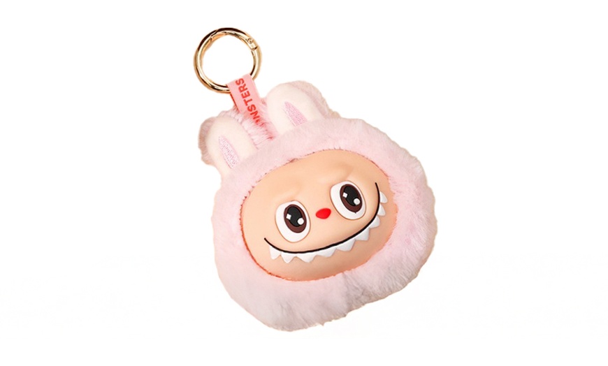 Image 17: Labubu Inspired Plush Keychain Dolls