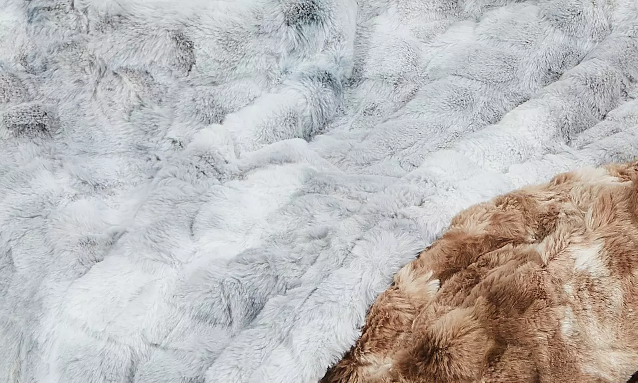 Plaid Oslo in simil pelliccia