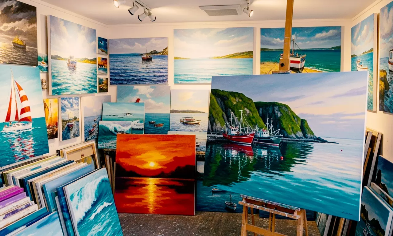 1, 2 or 4 - 2 Hour Painting Classes + Complimentary Drink & Chocolate