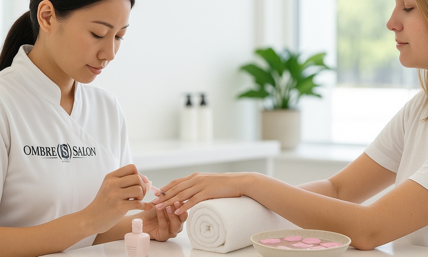 Image 1: Pamper Yourself with Classic/ Gelish Manicure and Pedicure