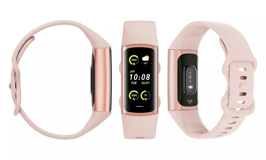 Image 10: Fitness Tracker Smart Watch BT 5.0 Body Thermometer BPM
