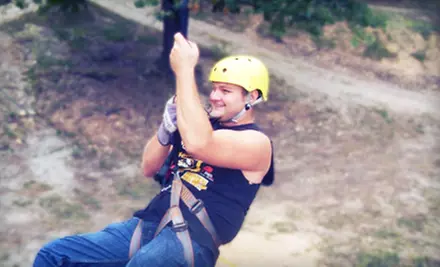 $35 for a Zipline Adventure Tour for Two from Indian Point Zipline at Deer Run Family Fun Park in Branson ($72 Value) - Primary Image