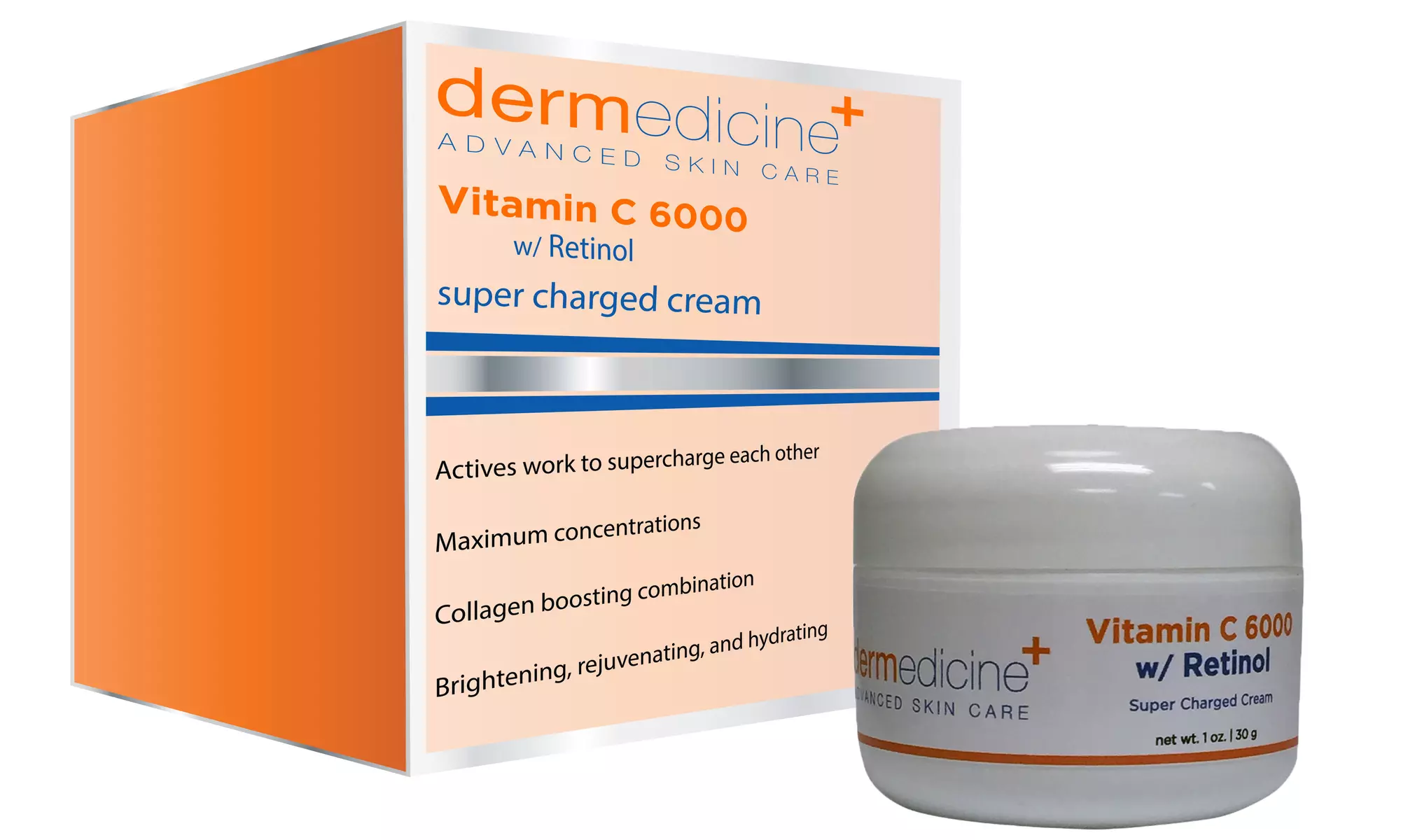 Dermedicine Vitamin C 6000 with Retinol Super Charged Cream (1- or 2-Pack; 1 Oz.) - Second Medium