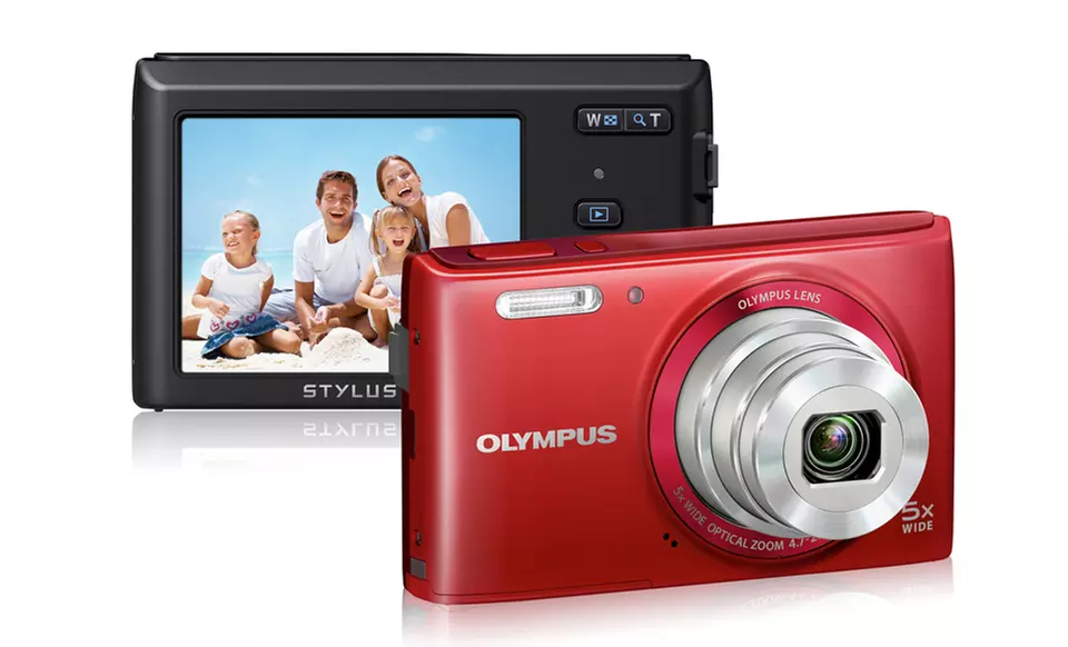 Olympus Stylus 16MP Digital Camera with 5x Optical Zoom (VG-180). Multiple Colors Available. Free Returns. - Primary Image