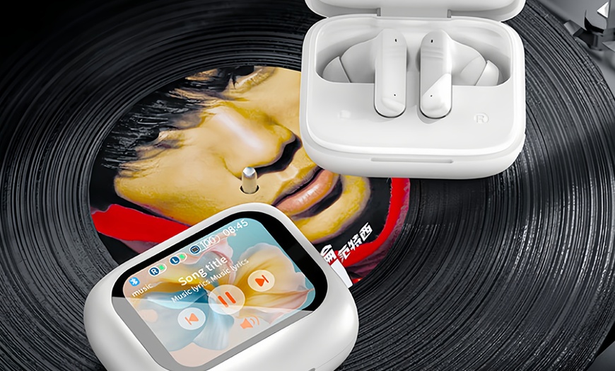 Image 3: Auriculares inalámbricos con cancelación de ruido y pantalla táctil