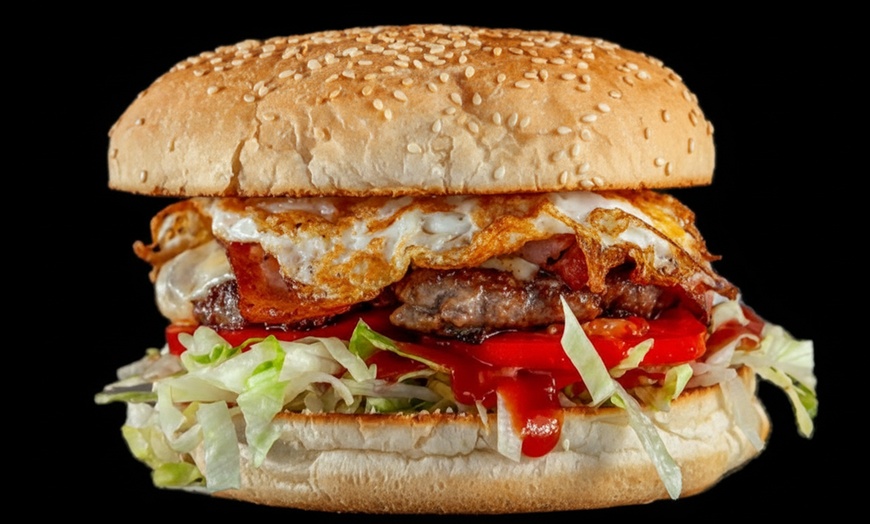 Image 2: Classic Burger Meal with Fries and Drink for One, Two, or Four People