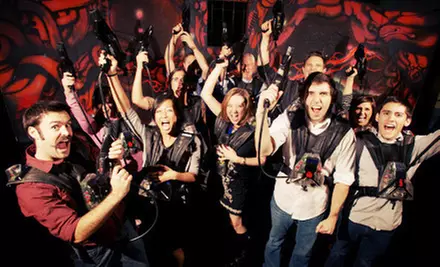 $16.98 for Two Games of Laser Tag for Two at Stratum Lasertag (Up to $33.96 Value)  - Primary Image