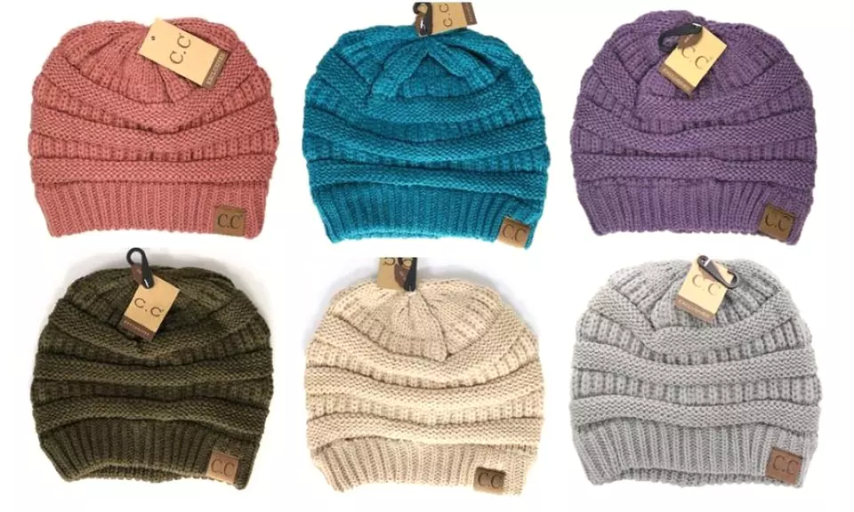 Cheveux Corp. Women's Solid Classic CC Beanie