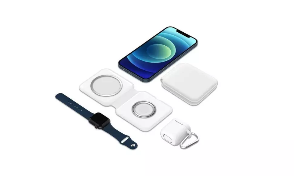 Foldable Magnetic 3-in-1 Charger for Apple Watch, iPhone and AirPods