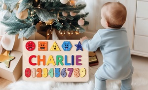 Personalized Wooden Name Puzzle Board by Justyling Up to 82% Off Personalized Wooden Name Puzzle Board by Justyling Up to 82% Off