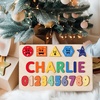 Image 1: Personalized Wooden Name Puzzle Board by Justyling Up to 81% Off