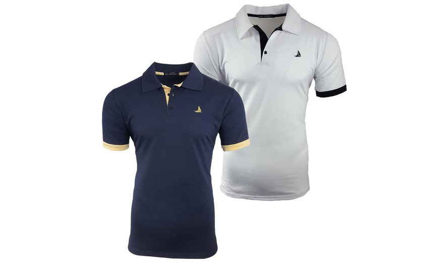 Image 4: Set di 2 polo a maniche corte da uomo Finley Blu Apparel