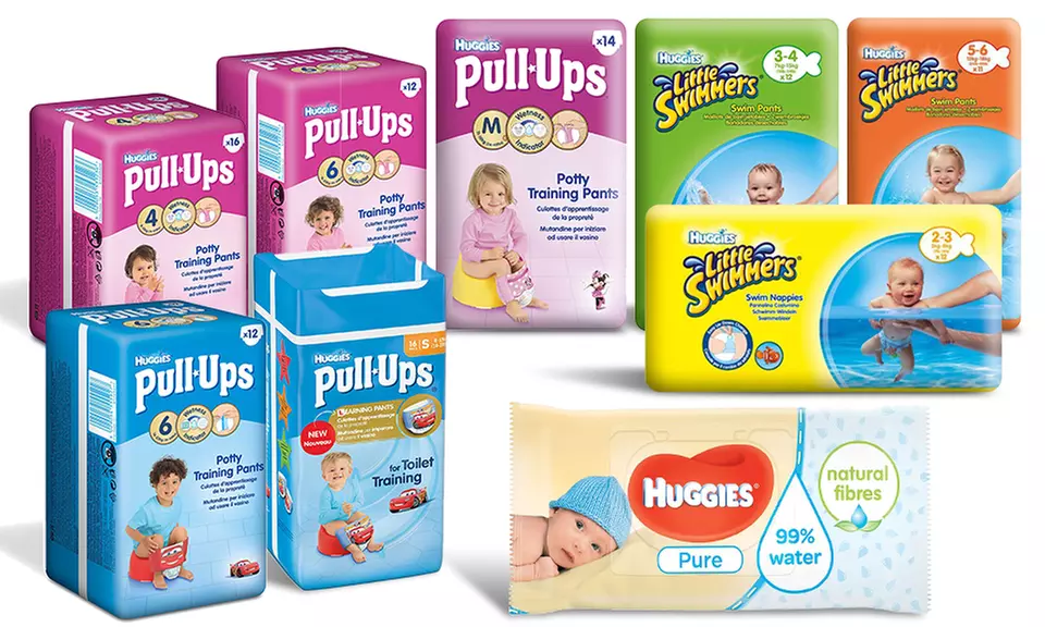 Huggies Potty Training, Swimming Pull-Ups or Pure & Gentle Wipes - Primary Image