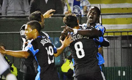 $55 for Two Tickets, Plus Two T-Shirts, to See San Jose Earthquakes Soccer Game on July 30 at 8 p.m. ($119.98 Value) - Primary Image