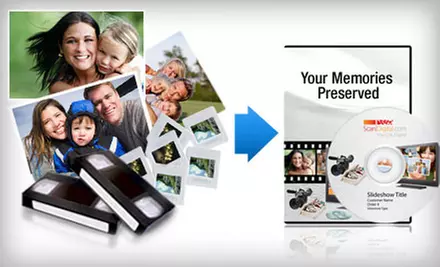 $40 for $100 Worth of Photo and Video Digitization Services from ScanDigital - Primary Image