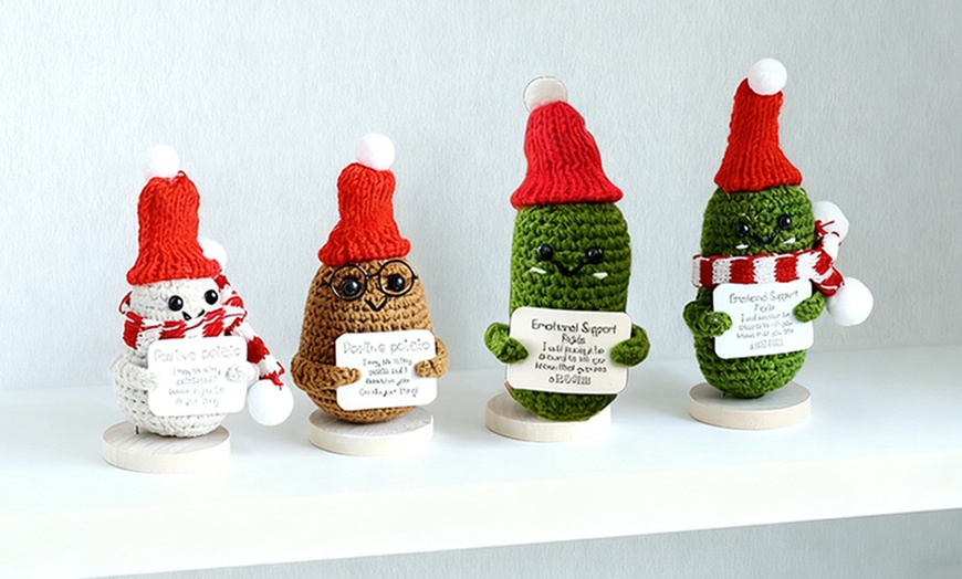 Image 1: Four Packs of Knitted Positive Dolls in Various Colours